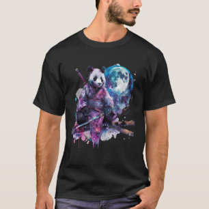 Camiseta Samurai Panda lleva Samurai Japonés Panda Watercol