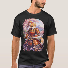 Camiseta Samurái Panda Rojo