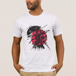 camiseta samurái para hombres