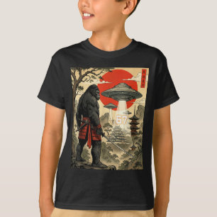Camiseta Samurái Pie Grande 67 Seis Siete Meme Japonés Anti