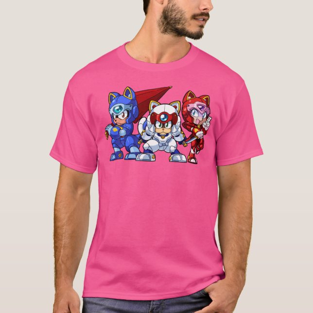 Camiseta Samurai Pizza Cats Trio (Anverso)