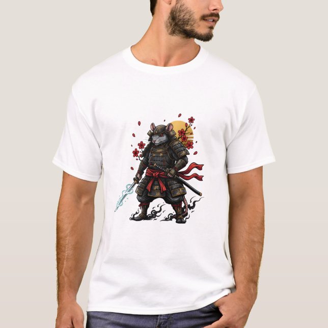 Camiseta Samurai Rat Men's T-Shirts (Anverso)
