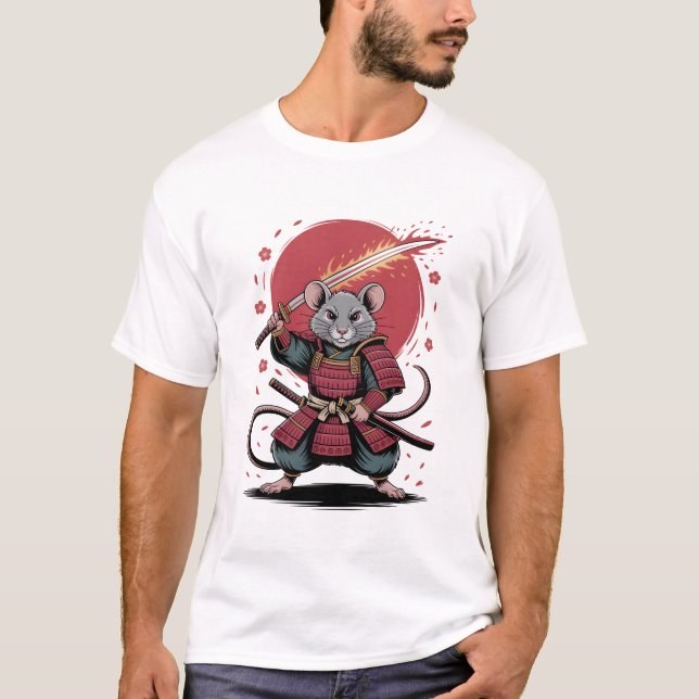 Camiseta Samurai Rat Men's T-Shirts (Anverso)