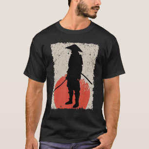Camiseta Samurái Retro Vintage Guerrero Japonés Espadachín