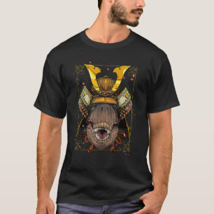 Camiseta Samurai Rex Dino japonés guerrero Bushido japonés
