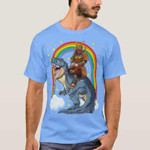 Camiseta Samurai Riding TRe Dinosaur Roni Medieval Japonés
