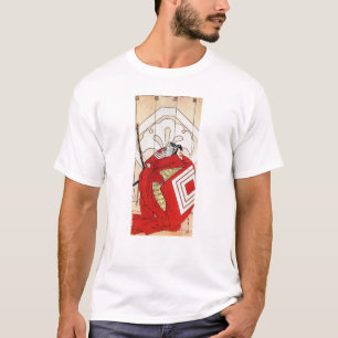 Camiseta Samurai rojo japonés tradicional oriental fresco