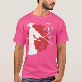 Camiseta Samurai Ronin con símbolo japonés de coraje 