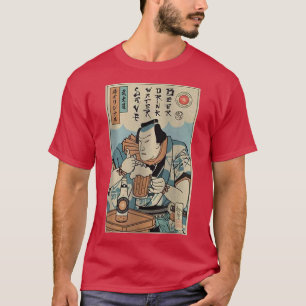 Camiseta Samurai salva cerveza de bebida de agua Ukiyoe gue