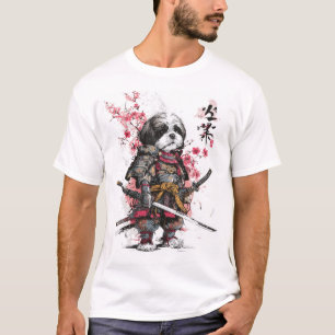 Camiseta Samurái Shih Tzu � Perro Guerrero Épico
