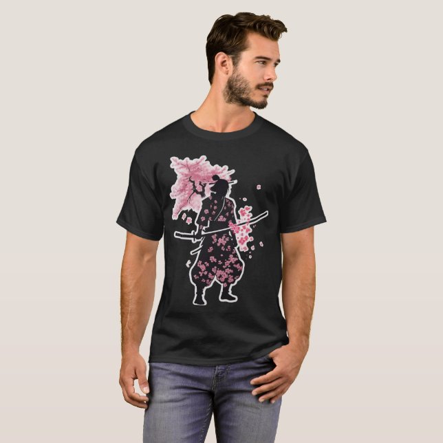 Camiseta Samurai Smoke Blossoms T-shirt (Anverso completo)