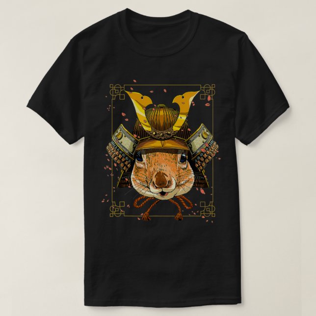 Camiseta Samurai Squirrel Warrior Samurai Lovers (Diseño del anverso)