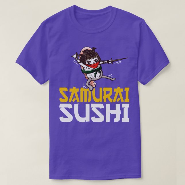 Camiseta Samurai Sushi Gracioso Sushi Chef Cocinero Regalo (Diseño del anverso)