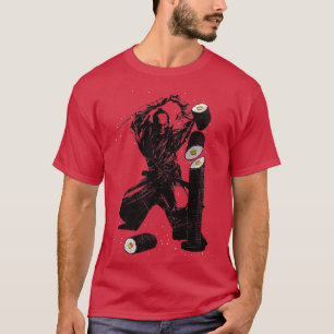 Camiseta Samurai Sushi Katana Arte Japonés Espiritual 