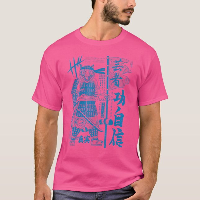 Camiseta Samurai Tiger Kanji Warrior (Anverso)