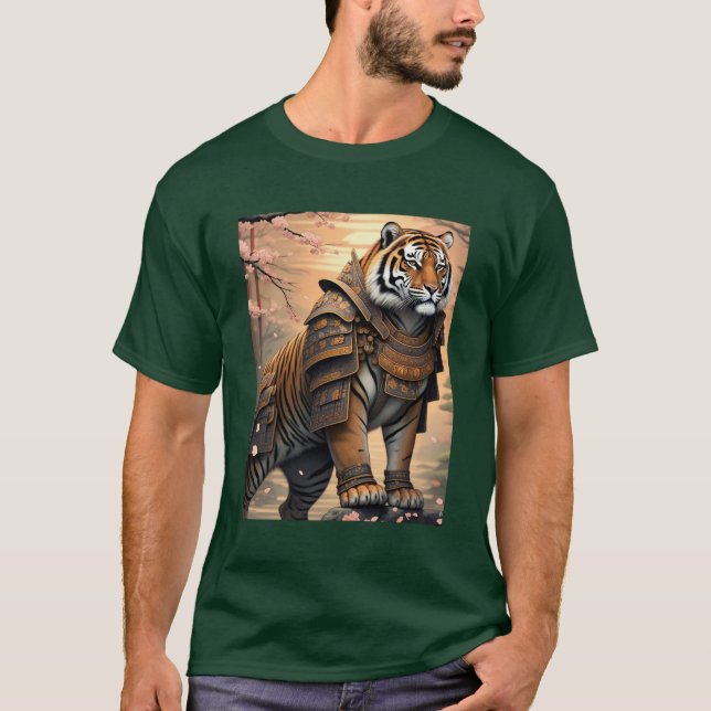 Camiseta Samurai Tiger 🐯 ⚔️ | Vibe de la jungla guerrera (Anverso)