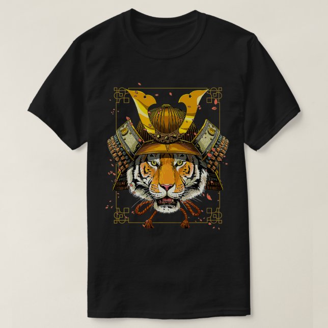 Camiseta Samurai Tiger Warrior Samurai Ama Regalo A Las Muj (Diseño del anverso)