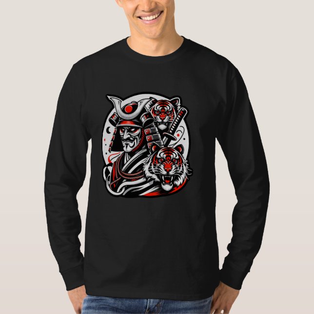 Camiseta Samurai Tigers Quest Discover The Anime Samurai Ja (Anverso)