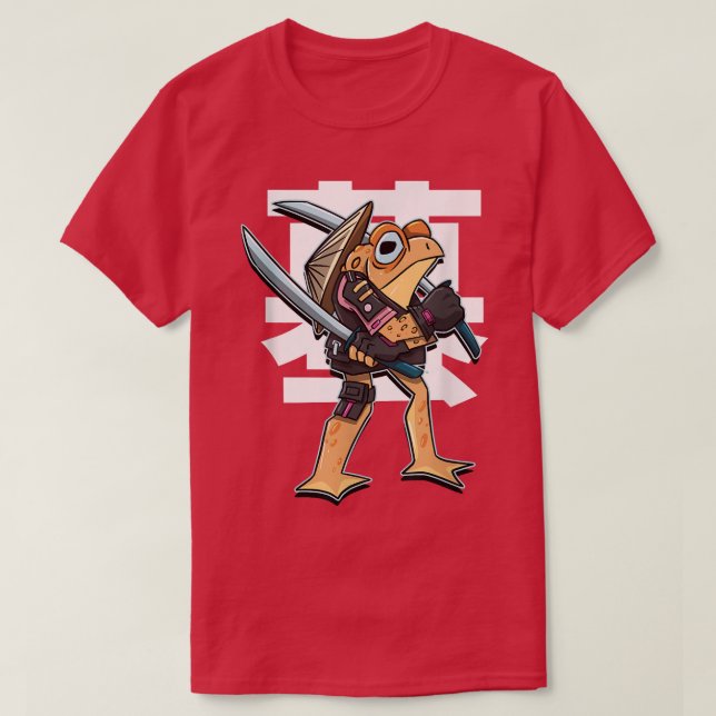 Camiseta Samurai Toad  (Diseño del anverso)
