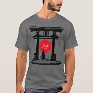 Camiseta Samurai Torii Gate Vibes estéticos de Japón