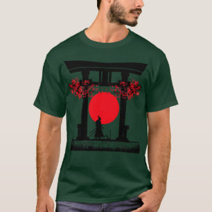 Camiseta Samurai Torii Gate vídeos japoneses