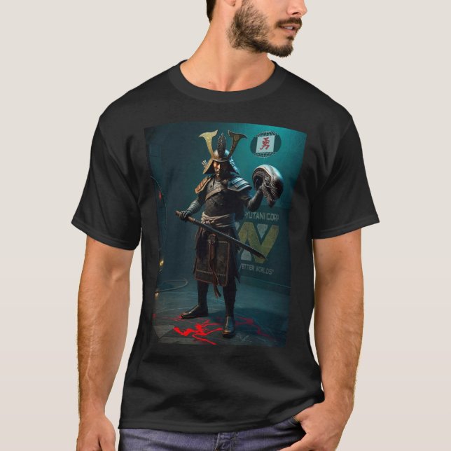Camiseta Samurai VS Alien (Anverso)