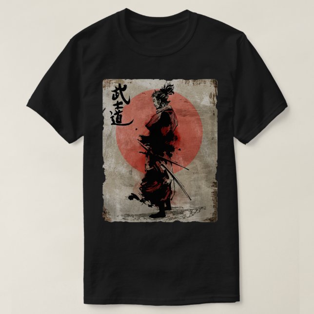 Camiseta Samurai Warrior Bushido (Diseño del anverso)