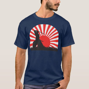 Camiseta Samurai Warrior Bushido Oni Sword Sunset Japanese 