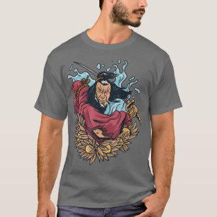 Camiseta Samurai Warrior Lotus T-Shirt