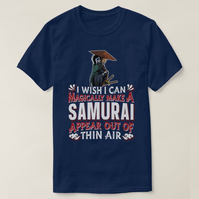 Camiseta Samurai Warrior  Magic Sword Art Japanese Fighter  (Diseño del anverso)