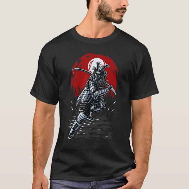 Camiseta Samurai Warrior Red Circle (Anverso)