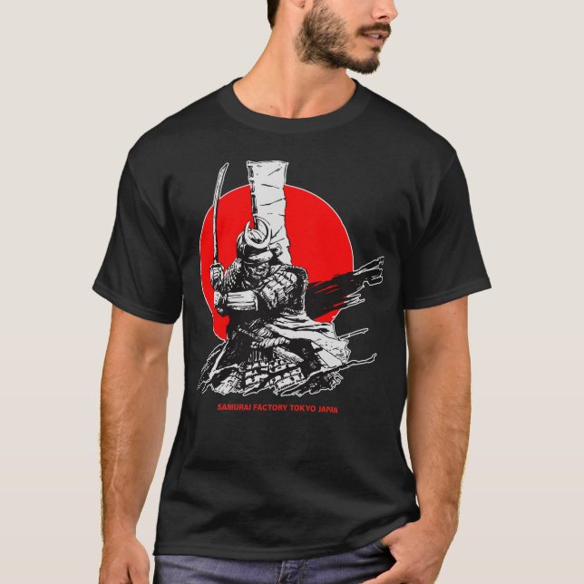 Camiseta Samurai Warrior Tokyo Japan Bushido Japanese Retro (Anverso)