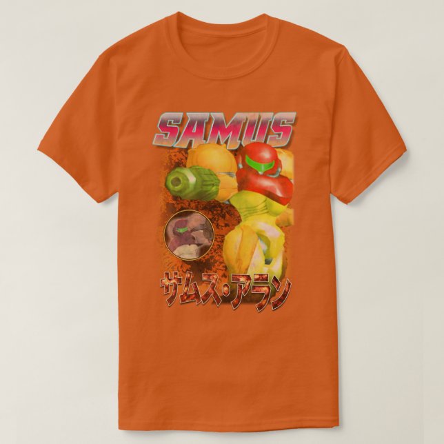 Camiseta Samus Melee Vintage Bootleg Rapper (Diseño del anverso)