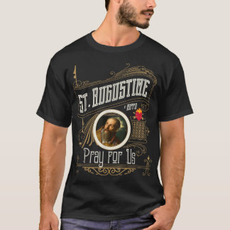Camiseta San Agustín de Hippo Reza por la Catedral de Dios 
