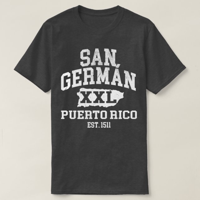 Camiseta San Alemán Puerto Rico XXL Diseño atlético 1 (Diseño del anverso)