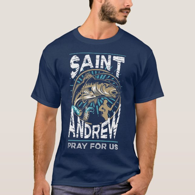 Camiseta San Andrés Patrono de la Pesca de los Pescadores (Anverso)