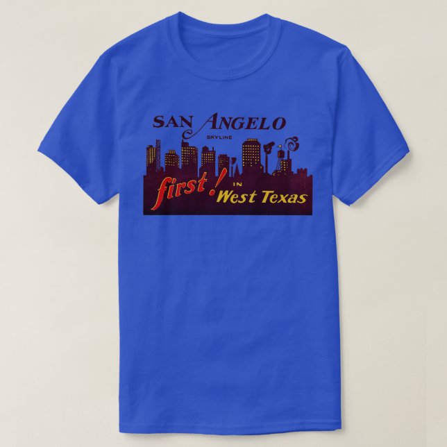 Camiseta San Angelo Texas en los años 30 (Diseño del anverso)