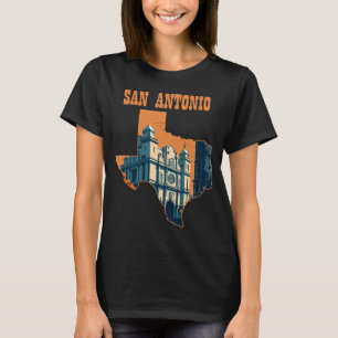 Camiseta San Antonio Alamo Texas Viaje Retro