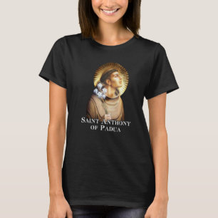 Camiseta San Antonio de Padua católico vintage santo infant