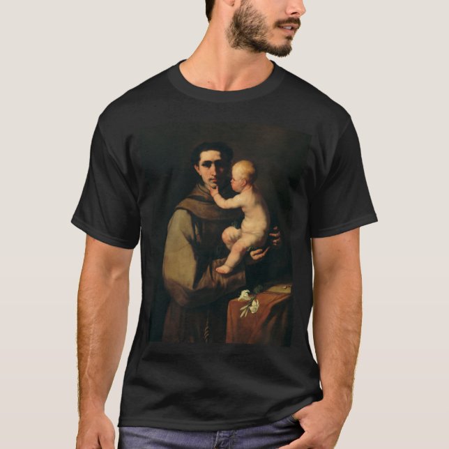 Camiseta San Antonio de Padua por Luca Giordano (Anverso)