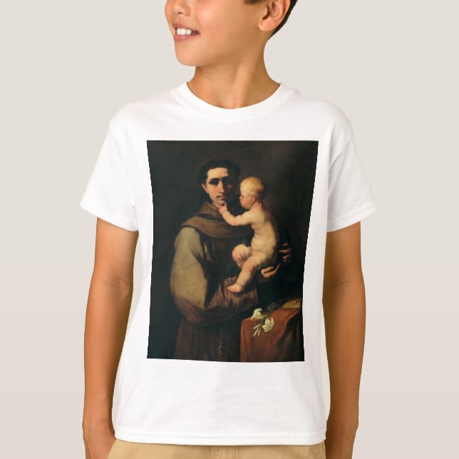 Camiseta San Antonio de Padua por Luca Giordano (Anverso)
