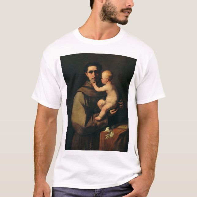 Camiseta San Antonio de Padua por Luca Giordano (Anverso)