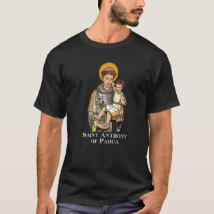 Camiseta San Antonio de Padua Santiño Católico Vintage