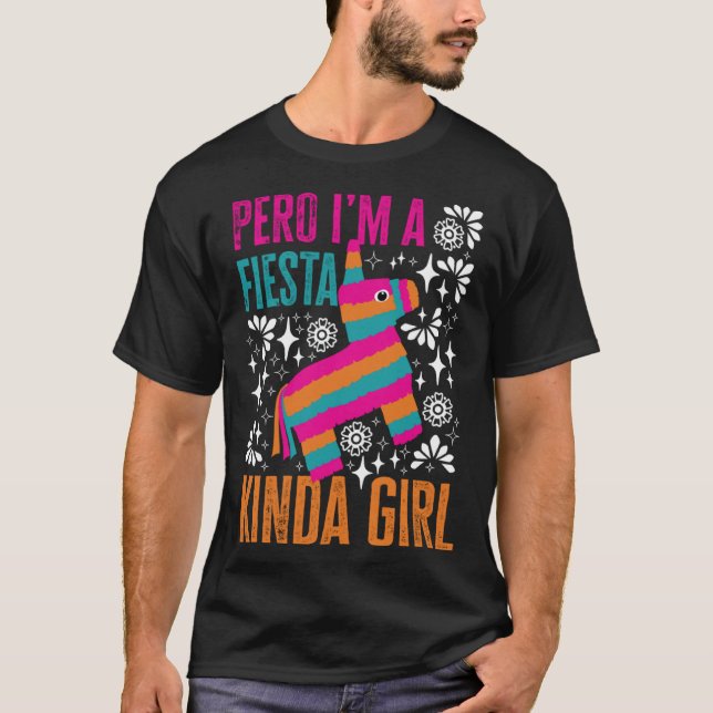Camiseta San Antonio Kinda Girl Cute Pinata for Fiesta (Anverso)