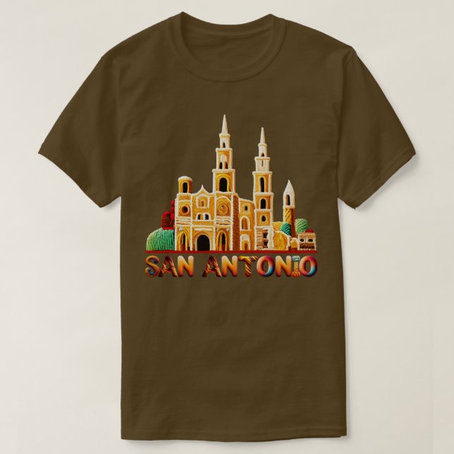 Camiseta San Antonio Texas (Diseño del anverso)