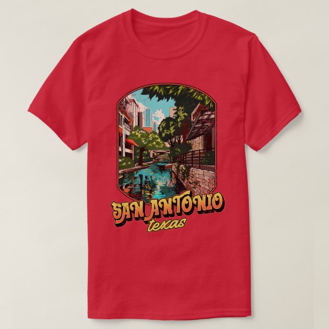 Camiseta San Antonio Texas (Diseño del anverso)