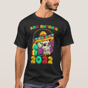 Camiseta San Antonio Texas 2022 Fiesta de recuerdo Arte Mex