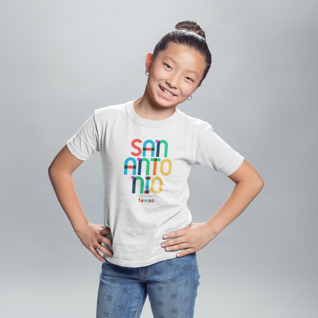 Camiseta San Antonio Texas Mid Century, Arte Pop, (Subido por el creador)