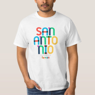 Camiseta San Antonio Texas Mid Century, Arte Pop,