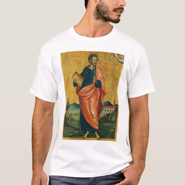 Camiseta San Bartolomé el ícono ortodoxo del Apóstol (Anverso)